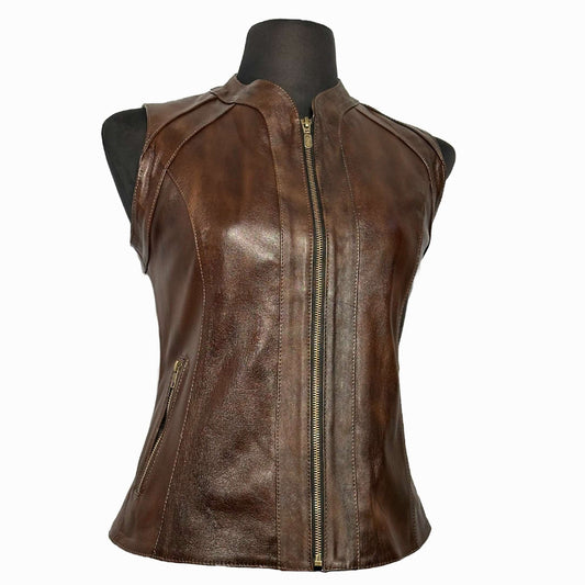 Chaleco Yadira - Un Clásico de Piel para Toda Ocasión