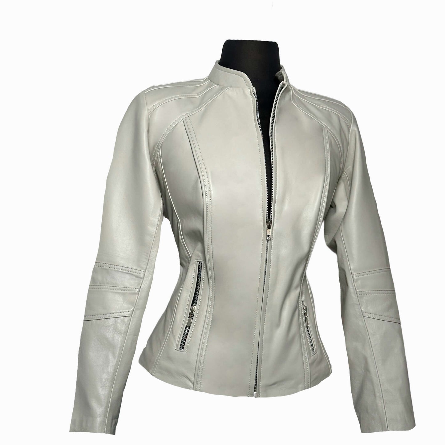 Chamarra de Piel Para Mujer “Karla” – Con Varillas Ergonómicas