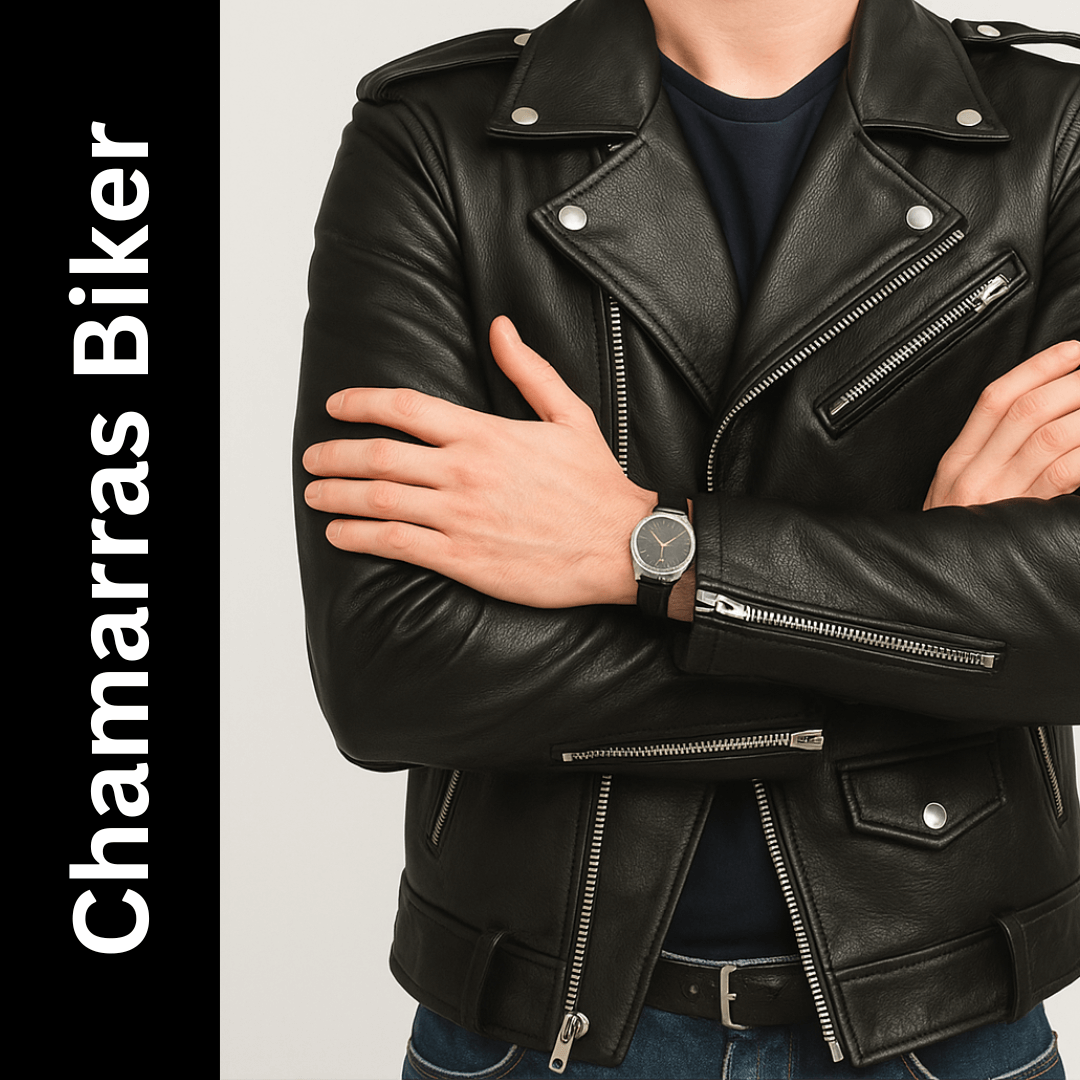 Chamarras Biker de Piel